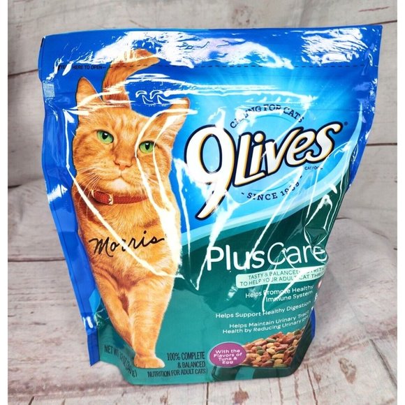 9 Lives Plus Care Tuna & Egg Flavor Complete Balance Adult Cat Food 12 oz Bag - Picture 9 of 11